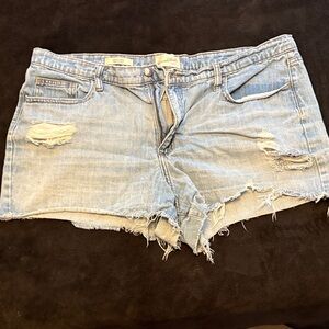 Universal Thread Light Blue Distressed Jean Shorts